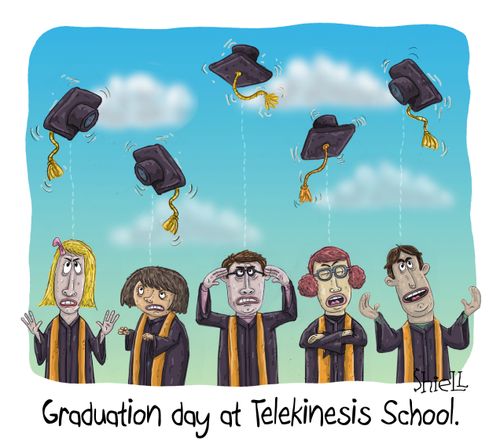 Graduation day at Telekinesis School.