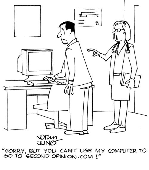 "Sorry, but you can't use my computer to go to second opinion.com!"