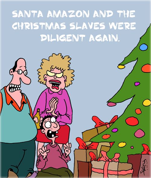 Santa Amazon and the Christmas slaves were diligent again.