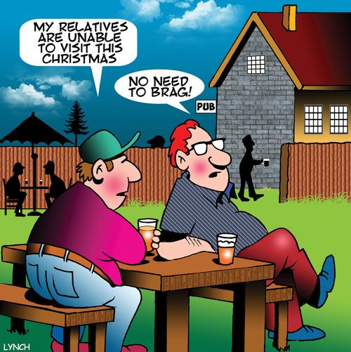 "My relatives are unable to visit this Christmas."