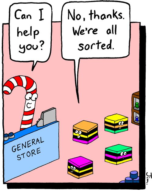 "No thanks. We're all sorted."