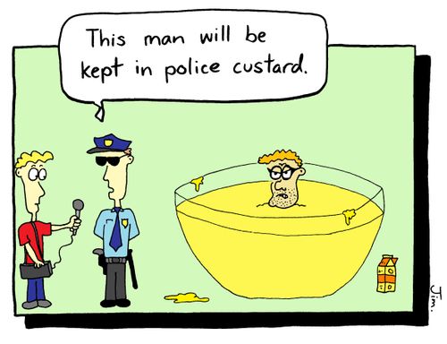 "This man will be kept in police custard."