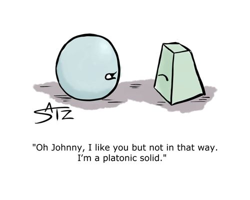 "Oh Johnny, I like you but not in that way. I'm a platonic solid."