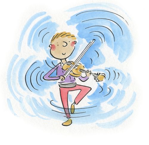 Spinning Violinist