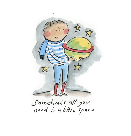 Sometimes all you need is a little space.