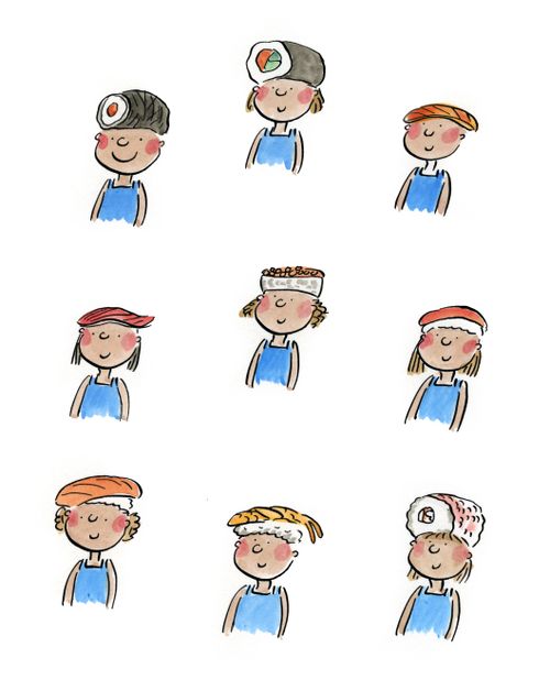 Sushi hats