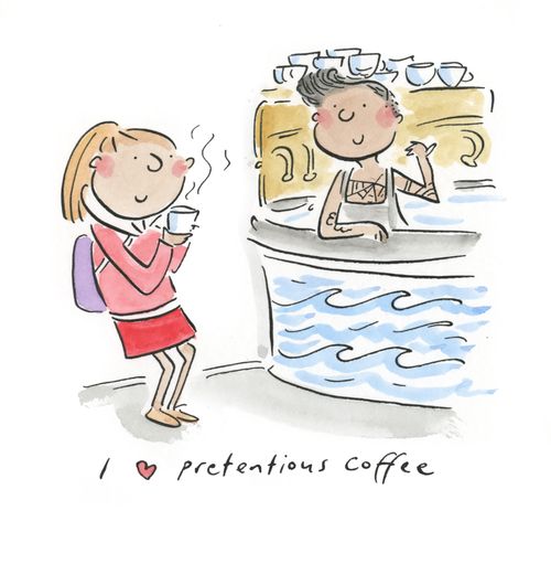 I love Pretentious Coffee.
