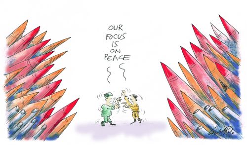 "Our focus is on peace."
