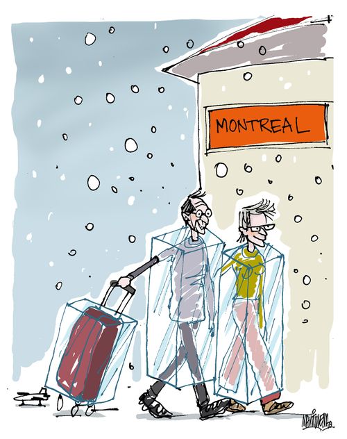 Extreme cold storm in Canada and USA