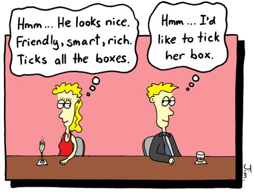 "hmm....I'd like to tick her box."