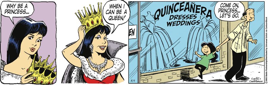 "Why be a princess...when I can be a queen?"