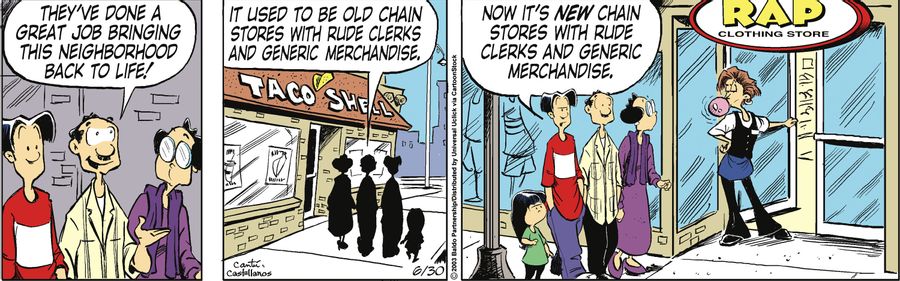 "They've done a great job bringing the neighborhood back to life! It used to be old chain stores with rude clerks and generic merchandise."