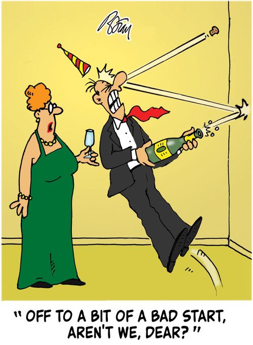 "Off to a bit of a bad start, aren't we, Dear?"