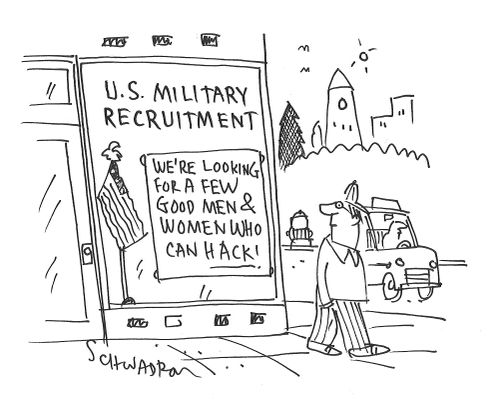 U.S. Military Recruitment: We're looking for a few good men and women who can hack!"