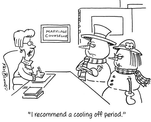 "I recommend a cooling off period."