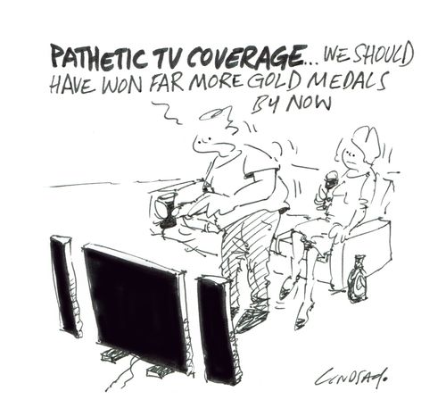 "Pathetic TV coverage... We should have won far more gold medals by now."