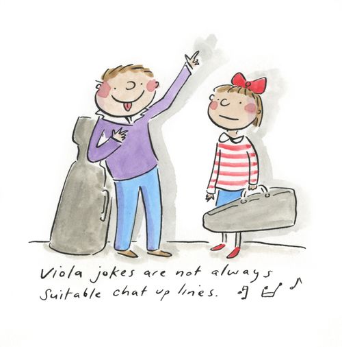 Viola jokes are not always suitable chat up lines.