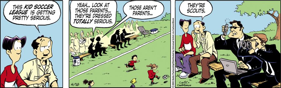 "This kid soccer league is getting pretty serious."