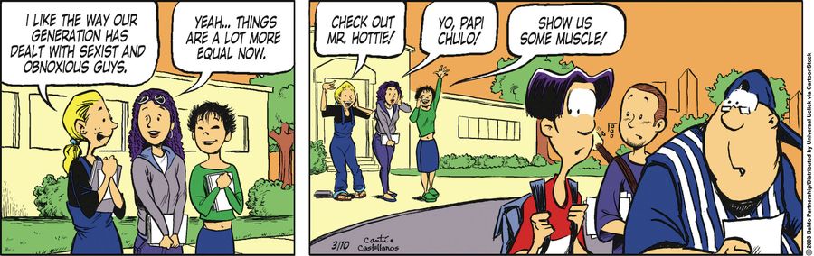 "I like the way our generation has dealt with sexist and obnoxious guys."
