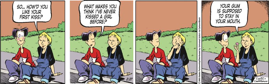 "So...how'd you like your first kiss?"