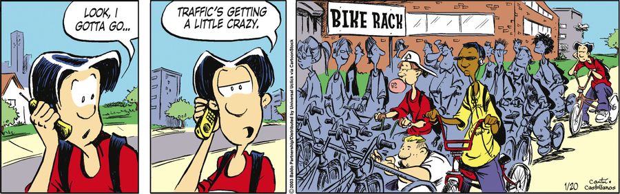 "Look, I gotta go...traffic's getting a little crazy."