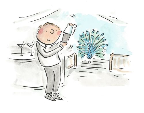 Cocktails and Peacocks
