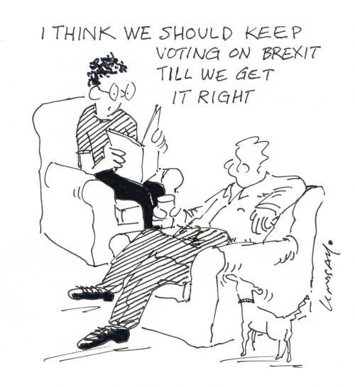 "I think we should keep voting on Brexit till we get it right."