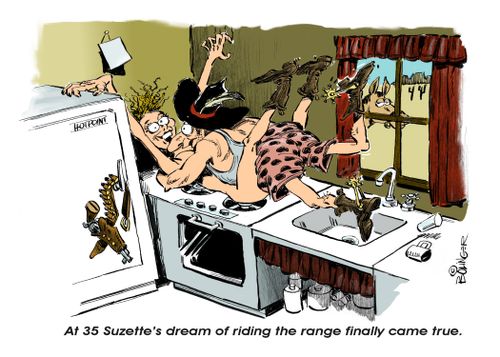 At 35 Suzette's dream of riding the range finally came true.