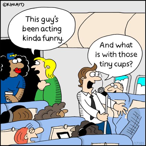 "This guy's been acting kinda funny."