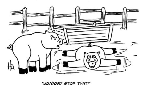 "Junior! Stop that!"