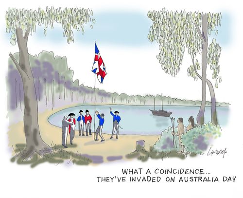 What a coincidence... they've invaded on Australia Day