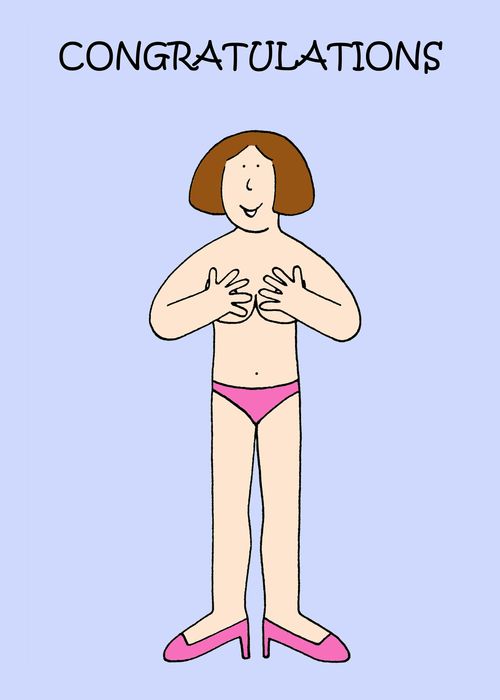 New boobs congratulations.