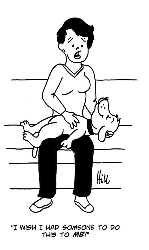 "I wish I had someone to do this to me!"