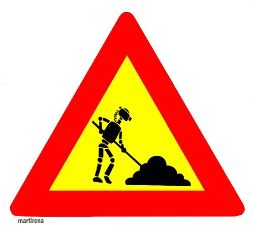 Robot replaces human work