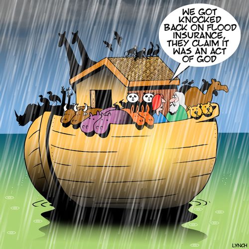 "We got knocked back on flood insurance they claim it was an act of God."