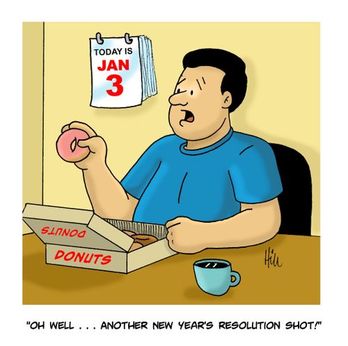 "Oh well. . . another New Year's resolution shot!"