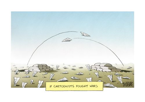 If cartoonists fought wars.