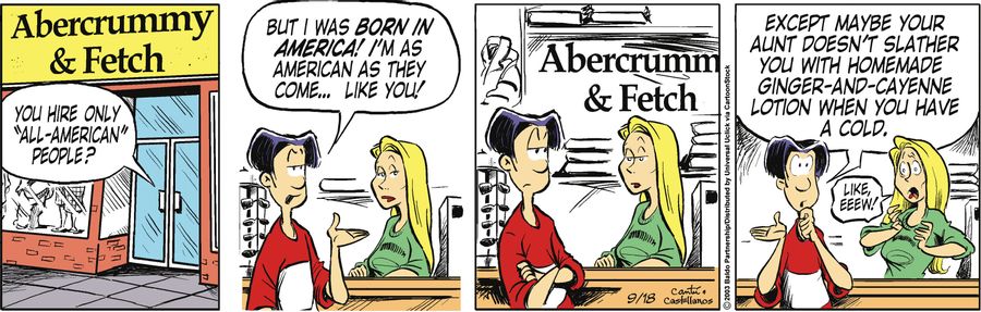 "You hire only 'All-American' people?"