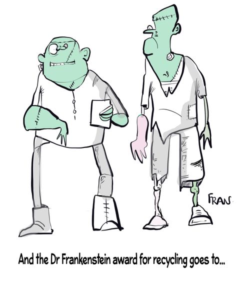 "And the Dr Frankenstein award for recycling goes to..."