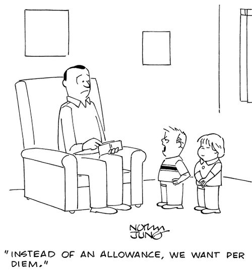 "Instead of an allowance, we want per diem."
