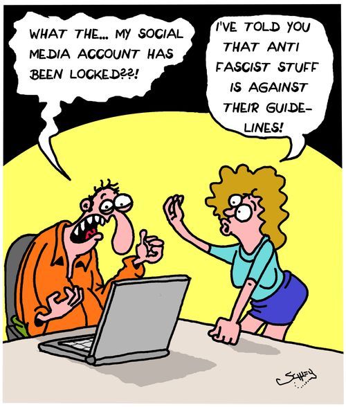 "What the...my social media account has been locked???!"