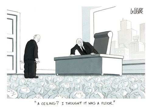 "A ceiling? I thought it was a floor."