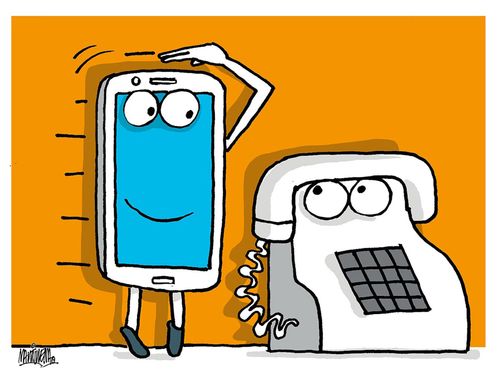 Mobile phones overtake landlines.