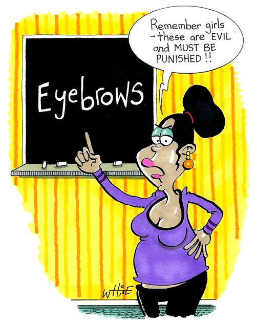 "Remember girls - these are evil and must be punished!!"