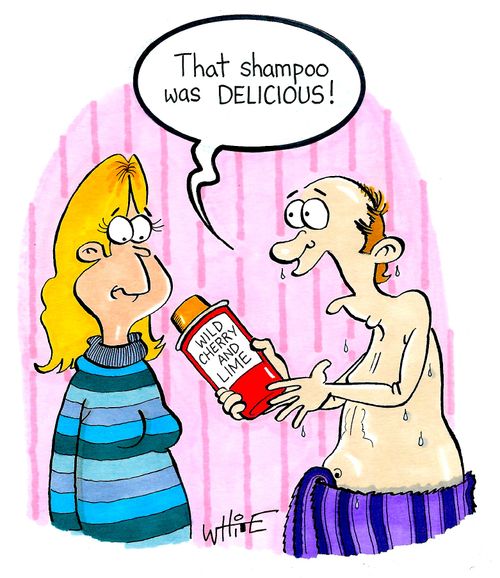"That shampoo was delicious!"