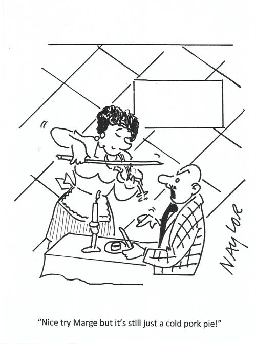 "Nice try Marge but it's still just a cold pork pie!"