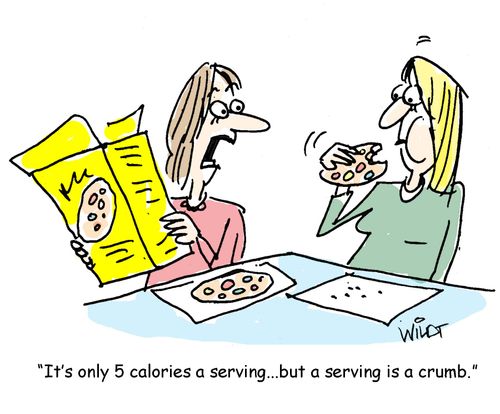 "It's only 5 calories a serving...but a serving is a crumb."