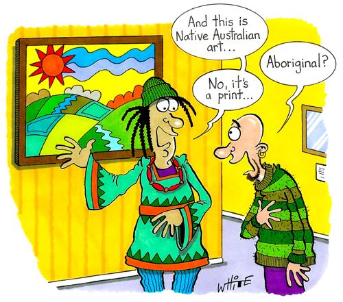 "And this is Native Australian art..."