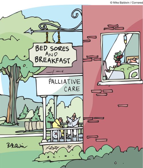 Bed Sores and Breakfast - Palliative care.