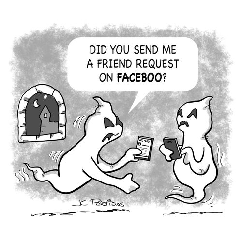 "Did you send me a friend request on faceboo?"